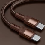 USB Type-C 充電ケーブル PD100W/60W/27W usb type-c ケーブル 1m 1.5m ライトニングケーブル シリコン 充電ケーブル Lighting ケーブル 高耐久 断線防止 充電ケーブル Dark grey SKU:IPC02262025015 - 画像 (2)