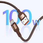 USB Type-C 充電ケーブル PD100W/60W/27W usb type-c ケーブル 1m 1.5m ライトニングケーブル シリコン 充電ケーブル Lighting ケーブル 高耐久 断線防止 充電ケーブル Dark grey SKU:IPC02262025015 - 画像 (6)