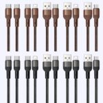 USB Type-C 充電ケーブル PD100W/60W/27W usb type-c ケーブル 1m 1.5m ライトニングケーブル シリコン 充電ケーブル Lighting ケーブル 高耐久 断線防止 充電ケーブル Dark grey SKU:IPC02262025015 - 画像 (3)