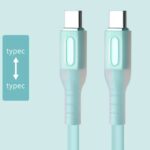 Type-c to Type-c 充電ケーブル PD60W/27W 急速充電 ケーブル 1.0m シリコン素材 USB Type-Cケーブル 高耐久 断線防止 充電ケーブル   全4色 SKU:IPC02262025018 - 画像 (13)