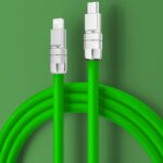 タイプC to タイプC ケーブル 1m 1.5m シリコン ケーブル PD240W/PD120W高出力対応 PD 急速充電 USB to Lightning  12W急速充電 スマホ充電   全5色 SKU:IPC02262025020 - 画像 (14)