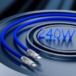 タイプC to タイプC ケーブル 1m 1.5m シリコン ケーブル PD240W/PD120W高出力対応 PD 急速充電 USB to Lightning  12W急速充電 スマホ充電   全5色 SKU:IPC02262025020 - 画像 (3)