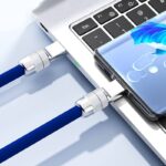 タイプC to タイプC ケーブル 1m 1.5m シリコン ケーブル PD240W/PD120W高出力対応 PD 急速充電 USB to Lightning  12W急速充電 スマホ充電   全5色 SKU:IPC02262025020 - 画像 (8)