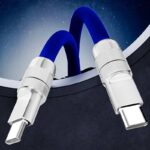 タイプC to タイプC ケーブル 1m 1.5m シリコン ケーブル PD240W/PD120W高出力対応 PD 急速充電 USB to Lightning  12W急速充電 スマホ充電   全5色 SKU:IPC02262025020 - 画像 (4)