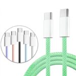 Type-c to Type-c 充電ケーブル 3A 急速充電 ケーブル 1m 1.5m 2.0m ナイロン素材 USB Type-Cケーブル 高耐久 断線防止 充電ケーブル  全6色 SKU:IPC02262025021
