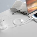 充電ケーブル 2in1 usb-c lightning  USB ライトニングケーブル 2台同時充電コード 1.2m 多機能 高耐久ナイロン  2in1 充電ケーブル ライトニング  SKU:IPC02262025022 - Image 3