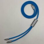 PD100W 充電ケーブル 2in1 usb-c  type-c ケーブル 2台同時充電コード 1.2m 1.8m 多機能 高耐久シリコン 2in1 充電ケーブル  全2色  SKU:IPC02262025025
