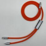 PD100W 充電ケーブル 2in1 usb-c  type-c ケーブル 2台同時充電コード 1.2m 1.8m 多機能 高耐久シリコン 2in1 充電ケーブル  全2色  SKU:IPC02262025025 - Image 6