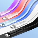 iPhone Lighting・type-c USB ケーブル  Type-C充電ケーブル  シリコン素材 高耐久 断線防止 充電ケーブル Lighting ケーブル 全4色 SKU:IPC02262025030 - Image 8
