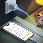 iPhone Lighting・type-c USB ケーブル  Type-C充電ケーブル  シリコン素材 高耐久 断線防止 充電ケーブル Lighting ケーブル 全4色 SKU:IPC02262025030 - Image 5