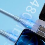 iPhone Lighting・type-c USB ケーブル  Type-C充電ケーブル  シリコン素材 高耐久 断線防止 充電ケーブル Lighting ケーブル 全4色 SKU:IPC02262025030 - Image 3