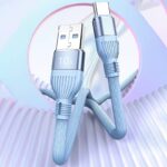 USB to Type-c 充電ケーブル 10A 最大120W 高出力対応 PD 急速充電 ケーブル 1m 1.5m シリコン ライトニングケーブル Type-Cケーブル 高耐久 断線防止 充電ケーブル 全3色 SKU:IPC02262025034 - 画像 (9)
