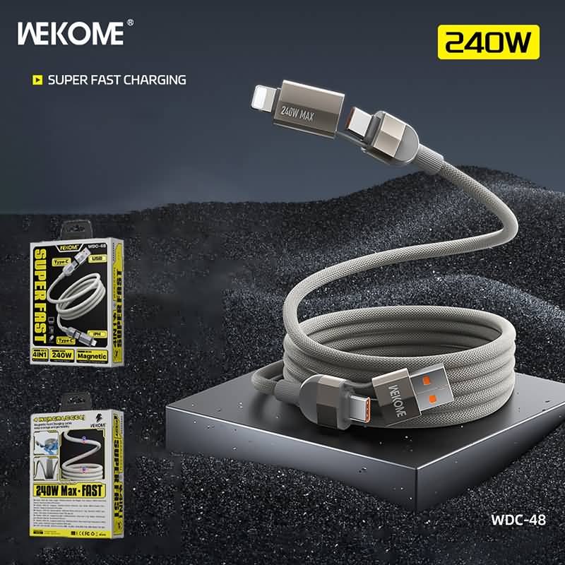 IPC02262025035-6.jpg マグネット 磁気 ケーブル タイプC to タイプC ケーブル 1.0m ケーブル PD65W/66W/35W/240W高出力対応 PD 急速充電 USB to Type-C急速充電 Lightning ライト スマホ充電 SKU:IPC02262025035 - Image 1