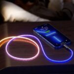 Type-C カラフル光る充電ケーブル  66W 超高速充電 1m USB-C ケーブル 光る3in1 マルチUSB充電ケーブル  光る充電ケーブル  Lightning ライトニングケーブル iphoneケーブル Android用 micro USB SKU:IPC02262025041 - Image 5