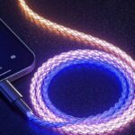 Type-C カラフル光る充電ケーブル  66W 超高速充電 1m USB-C ケーブル 光る3in1 マルチUSB充電ケーブル  光る充電ケーブル  Lightning ライトニングケーブル iphoneケーブル Android用 micro USB SKU:IPC02262025041 - Image 3