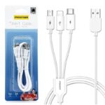 充電ケーブル  3in1 USB Type-C 高耐久 シリコン ケーブル 1.2m 急速充電 Android用 micro USB Type-C 急速充電ケーブル Pisen USBケーブル ライトニングケーブル SKU:IPC02262025042 - Image 3