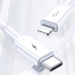 充電ケーブル  3in1 USB Type-C 高耐久 シリコン ケーブル 1.2m 急速充電 Android用 micro USB Type-C 急速充電ケーブル Pisen USBケーブル ライトニングケーブル SKU:IPC02262025042 - Image 5