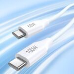 Type-c to Type-c 充電ケーブル 最大100W高出力対応 PD 急速充電 ケーブル 1.0m  ナイロン素材 USB Type-Cケーブル  Pisen 高耐久 断線防止 充電ケーブル SKU:IPC02262025045 - Image 4