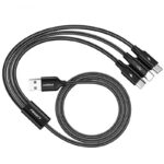 充電ケーブル 3A 3in1 USB Type-C 高耐久ナイロン ケーブル 1.2m 急速充電 Android用 micro USB Type-C 急速充電ケーブル Pisen USBケーブル ライトニングケーブル 全3色 SKU:IPC02262025046 - Image 10
