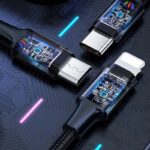充電ケーブル 3A 3in1 USB Type-C 高耐久ナイロン ケーブル 1.2m 急速充電 Android用 micro USB Type-C 急速充電ケーブル Pisen USBケーブル ライトニングケーブル 全3色 SKU:IPC02262025046 - Image 9
