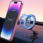 Magsafe対応 車載ホルダー 多機能 折れ畳式 スマホホルダー 360度回転可能 マグネット式車載ホルダー  マグネット ダッシュボードホルダー SKU:IPC02262025051 - Image 5