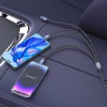充電ケーブル 3in1 USB Type-C 高耐久ナイロン ケーブル 100W急速充電 Android用 micro USB Type-C 急速充電ケーブル  USBケーブル ライトニングケーブル  全2色 SKU:IPC02262025053 - Image 6