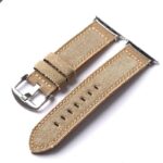 Apple Watch 45/44/42mm バンド アップルウォッチ バンド ベルト 布+本革製 バンド 49mm 交換用バンド 全6色  SKU:IPC02272024007LS - Image 9