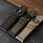 Apple Watch 45/44/42mm バンド アップルウォッチ バンド ベルト 布+本革製 バンド 49mm 交換用バンド 全6色  SKU:IPC02272024007LS