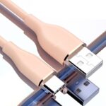 iPhone Lighting・type-c USB ケーブル Type-C充電ケーブル 1m シリコン素材 高耐久 断線防止 充電ケーブル Lighting ケーブル 全5色 SKU:IPC02272025016 - Image 2