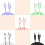 iPhone Lighting・type-c USB ケーブル Type-C充電ケーブル 1m シリコン素材 高耐久 断線防止 充電ケーブル Lighting ケーブル 全5色 SKU:IPC02272025016 - Image 10