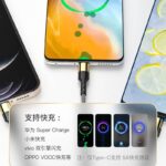 5A 充電ケーブル 3in1 USB Type-C 高耐久 ナイロン ケーブル 1.2m 急速充電 Android用 micro USB Type-C 急速充電ケーブル USBケーブル ライトニングケーブル SKU:IPC02272025017 - Image 6