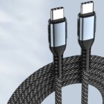 Type-c to Type-c 充電ケーブル PD240W 急速充電 ケーブル 1m ナイロン素材 USB Type-Cケーブル 高耐久 断線防止 充電ケーブル SKU:IPC02272025018