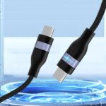 Type-c to Type-c 充電ケーブル PD240W 急速充電 ケーブル 1m ナイロン素材 USB Type-Cケーブル 高耐久 断線防止 充電ケーブル SKU:IPC02272025019 - 画像 (4)