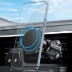MagSafe対応 強磁力 車載ホルダー ワイヤレス充電器 エアコン吹出口 半導体冷却 強磁力 スマホホルダー車載ホルダー 角度自由調節   SKU:IPC02272025037 - 画像 (5)