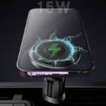 MagSafe対応 強磁力 車載ホルダー 15Wワイヤレス充電器 エアコン吹出口 強磁力 スマホホルダー 車載ホルダー 角度自由調節 車載アクセサリー  SKU:IPC02272025038 - 画像 (9)
