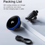 MagSafe対応 強磁力 車載ホルダー QI2 15W ワイヤレス充電器 エアコン吹出口 半導体冷却 強磁力 スマホホルダー車載ホルダー 角度自由調節 SKU:IPC02272025046 - 画像 (3)