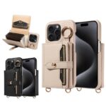 iPhone 16 Pro Max 合成革ケース ショルダー 背面型ケース iPhone 6/7/8/SE2/SE3 背面型ケース iPhone16 PUレザー ケース スマホケース 全2色 SKU:IPC02272025052 - Image 3