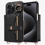 iPhone 16 Pro Max 合成革ケース ショルダー 背面型ケース iPhone 6/7/8/SE2/SE3 背面型ケース iPhone16 PUレザー ケース スマホケース 全2色 SKU:IPC02272025052 - Image 5