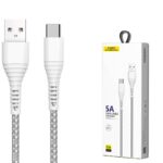 iPhone Lighting・type-c USB ケーブル 5A Type-C充電ケーブル 1.0m ナイロン素材 高耐久 断線防止 充電ケーブル Lighting ケーブル  SKU:IPC02282025005 - 画像 (2)