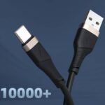 iPhone Lighting・type-c USB ケーブル Type-C充電ケーブル 1.0m シリコン素材 高耐久 断線防止 充電ケーブル Lighting ケーブル  全4色 SKU:IPC02282025008 - 画像 (5)