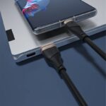 iPhone Lighting・type-c USB ケーブル Type-C充電ケーブル 1.0m シリコン素材 高耐久 断線防止 充電ケーブル Lighting ケーブル  全4色 SKU:IPC02282025008 - 画像 (3)