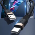iPhone Lighting・type-c USB ケーブル Type-C充電ケーブル 1.0m シリコン素材 高耐久 断線防止 充電ケーブル Lighting ケーブル  全4色 SKU:IPC02282025008 - 画像 (2)