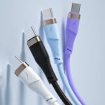 iPhone Lighting・type-c USB ケーブル Type-C充電ケーブル 1.0m シリコン素材 高耐久 断線防止 充電ケーブル Lighting ケーブル  全4色 SKU:IPC02282025008