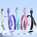 iPhone Lighting・type-c USB ケーブル 60W  30WType-C充電ケーブル 1.0m シリコン素材 高耐久 断線防止 充電ケーブル Lighting ケーブル 全5色 SKU:IPC02282025010 - Image 6