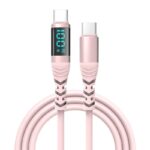 Type-c to Type-c 充電ケーブル PD100W 急速充電 ケーブル 1.2m ナイロン素材 USB Type-Cケーブル 高耐久 断線防止 デジタル表示 充電ケーブル 全5色 SKU:IPC02282025017 - 画像 (10)