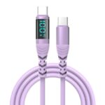 Type-c to Type-c 充電ケーブル PD100W 急速充電 ケーブル 1.2m ナイロン素材 USB Type-Cケーブル 高耐久 断線防止 デジタル表示 充電ケーブル 全5色 SKU:IPC02282025017 - 画像 (9)