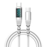 Type-c to Type-c 充電ケーブル PD100W 急速充電 ケーブル 1.2m ナイロン素材 USB Type-Cケーブル 高耐久 断線防止 デジタル表示 充電ケーブル 全5色 SKU:IPC02282025017 - 画像 (7)