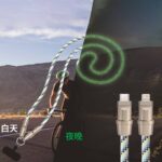 充電できる スマートフォン ネックストラップ  Type-c to Lightning ケーブル  USB Type-C to C ケーブル PD60W急速充電 1.2m 携帯ストラップ ネックストラップ 充電 ケーブル  全11色 SKU:IPC02282025020