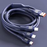充電ケーブル 120W 3in1 USB Type-C 高耐久 シリコン ケーブル 1.2m 1.8m 急速充電 Android用 micro USB Type-C 急速充電ケーブル USBケーブル ライトニングケーブル 全3色 SKU:IPC02282025023 - Image 9