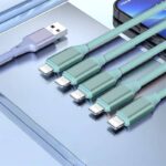 5in1充電ケーブル USB Type-C ケーブル マルチ充電ケーブル 1.5m ライトニングケーブル micro USB Android 5台同時 Lighting ケーブル タイプc usb充電ケーブル  充電ケーブル 全7種類 SKU:IPC02282025031 - Image 6